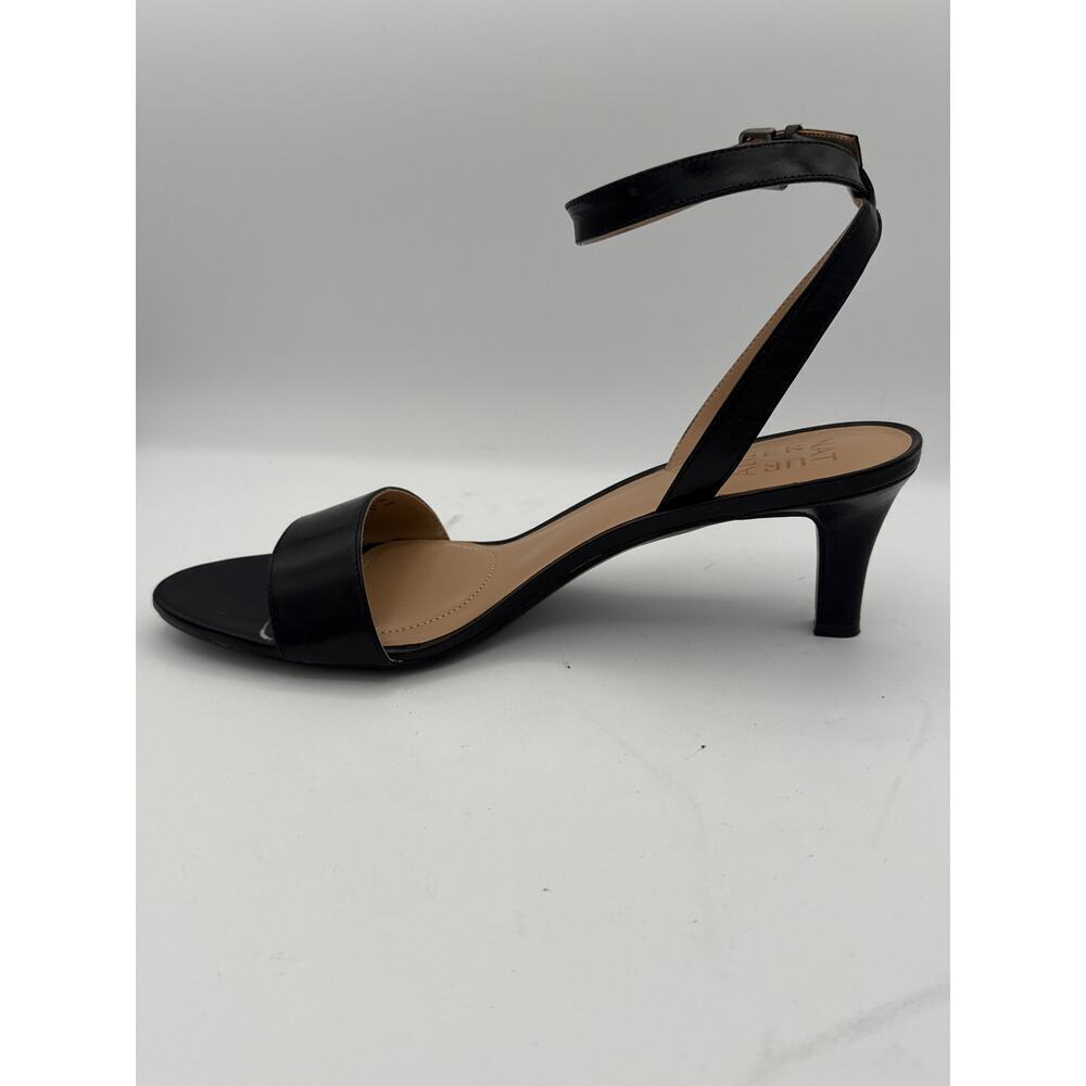 Women’s Naturalizer Black Leather Strappy High Heels Sz 11N - Picture 4 of 6